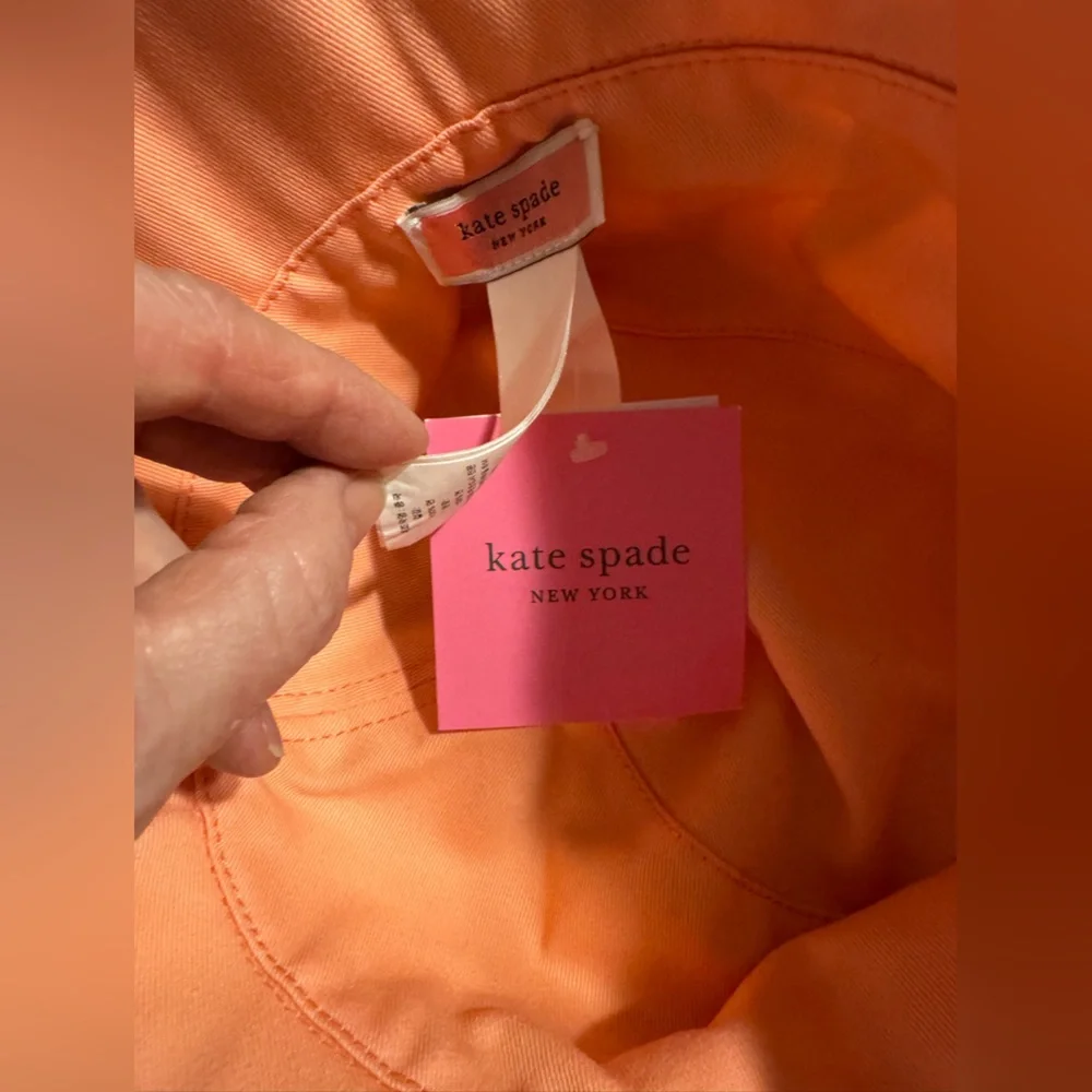 Kate Spade Reversible Bucket Hat β οΈ Green Palm Print / Pink | NWT~ - Picture 9 of 14